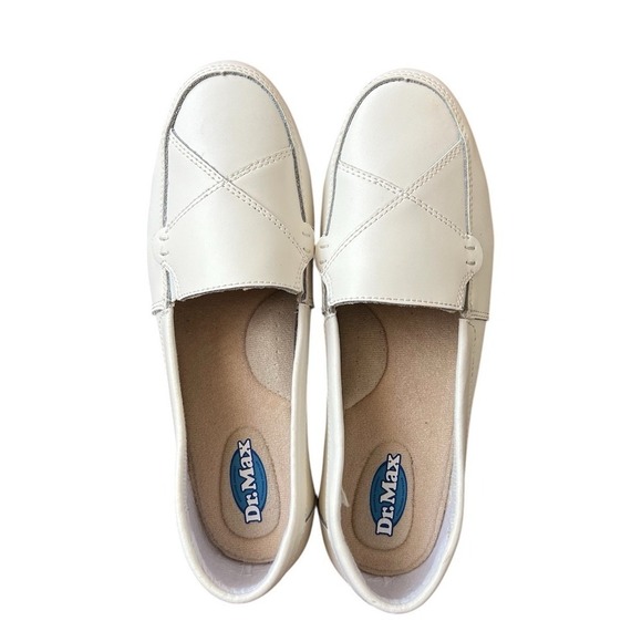 Shoes - Dr. Max Comfort Support Ivory Women's Slip On Shoes Sz 9
